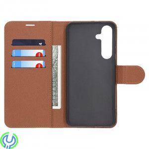 Samsung Galaxy S25 Plus Plånboksfodral med Stativ - Brun, Plånboksfodral med Stativ till Samsung S25 Plus, Samsung S25, , RVELON