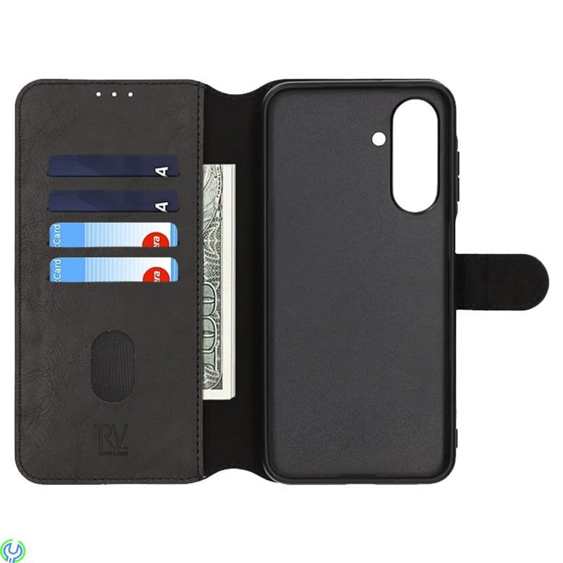 Rvelon plånboksfodral-Samsung S24 FE Svart, Plånboksfodral till Samsung S24FE, Samsung S25, , RVELON