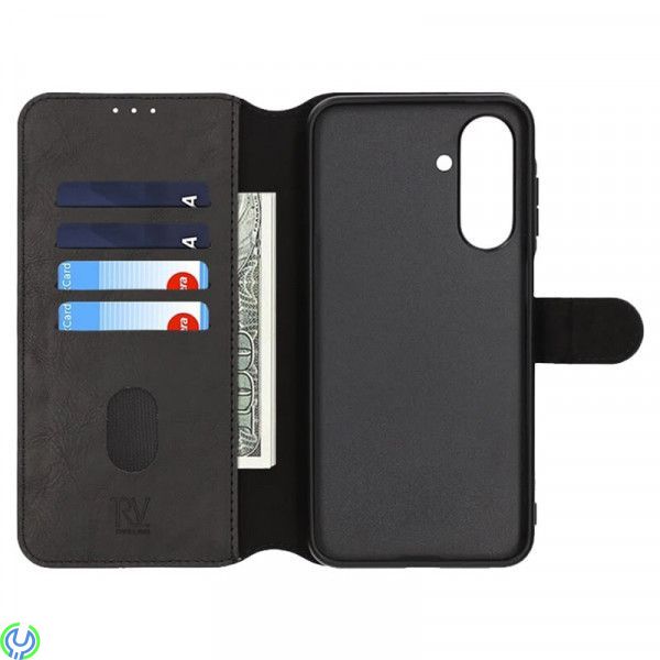 Rvelon plånboksfodral-Samsung S24 FE Svart, Plånboksfodral till Samsung S24FE, Samsung S25, , RVELON