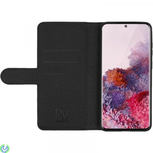 Samsung S20 Plus Plånboksfodral Magnet Rvelon - Svart, Plånboksfodral till Samsung S24FE, Samsung S25, , RVELON