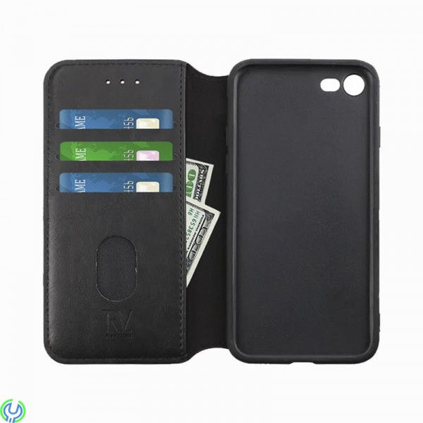iPhone 7/8/SE 2020/2022 Plånboksfodral Rvelon - Svart, Plånboksfodral till Apple iPhone 7/8/SE., iPhone 7/8/SE modeller, , RVELO