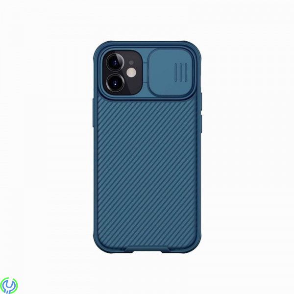 iPhone 12 mini Nillkin CamShield Pro Magnetisk Blå, Nillkin CamShield Pro Magnetisk Skal För Apple iPhone 12 mini Blå, iPhone 12