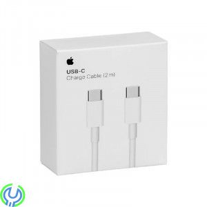 Apple Original USB-C till USB-C laddningskabel, 2m - Vit (MLL82ZM-A), 2 meter Apple USB-C till USB-C-kabeln., TYPE C, , Apple