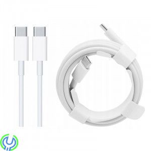 Apple Original USB-C till USB-C laddningskabel, 2m - Vit (MLL82ZM-A), 2 meter Apple USB-C till USB-C-kabeln., TYPE C, , Apple
