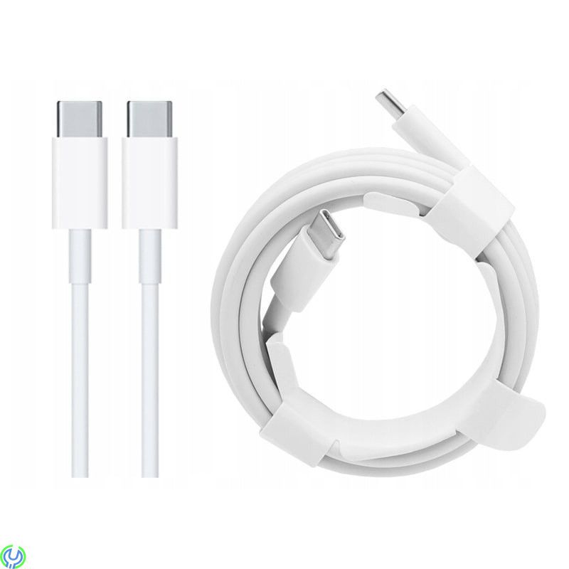 Apple Original USB-C till USB-C laddningskabel, 2m - Vit (MLL82ZM-A), 2 meter Apple USB-C till USB-C-kabeln., TYPE C, , Apple