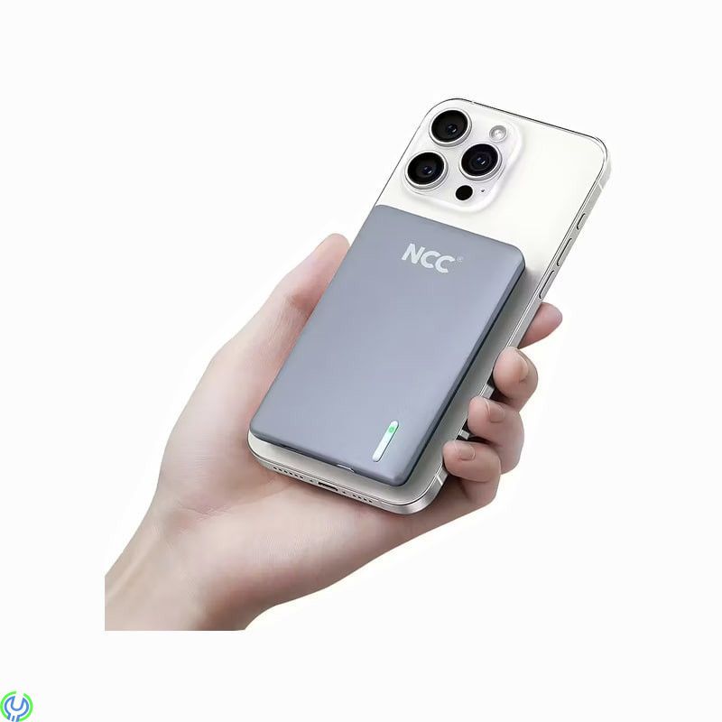 Ultra Slim Magnetisk Powerbank med MagSafe, 5000mAh, Tunn, Smidig & Magnetisk – Powerbank med MagSafe 5000mAh, Mobilskal/ Laddar