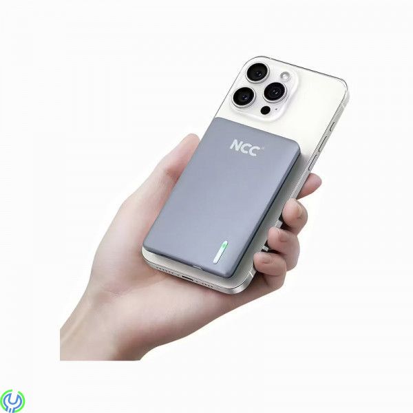 Ultra Slim Magnetisk Powerbank med MagSafe, 5000mAh, Tunn, Smidig & Magnetisk – Powerbank med MagSafe 5000mAh, Mobilskal/ Laddar