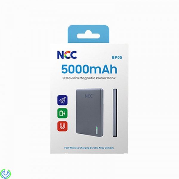 Ultra Slim Magnetisk Powerbank med MagSafe, 5000mAh, Tunn, Smidig & Magnetisk – Powerbank med MagSafe 5000mAh, Mobilskal/ Laddar