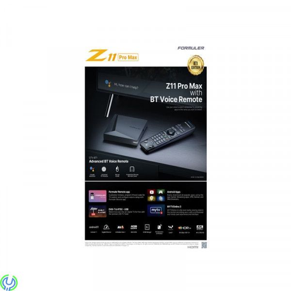 FORMULER Z11 Pro MAX BT1-Edition 4K IPTV Streamer, Den snabbaste och mest avancerade Formuler hittills., Formuler Z11 Pro Max, ,