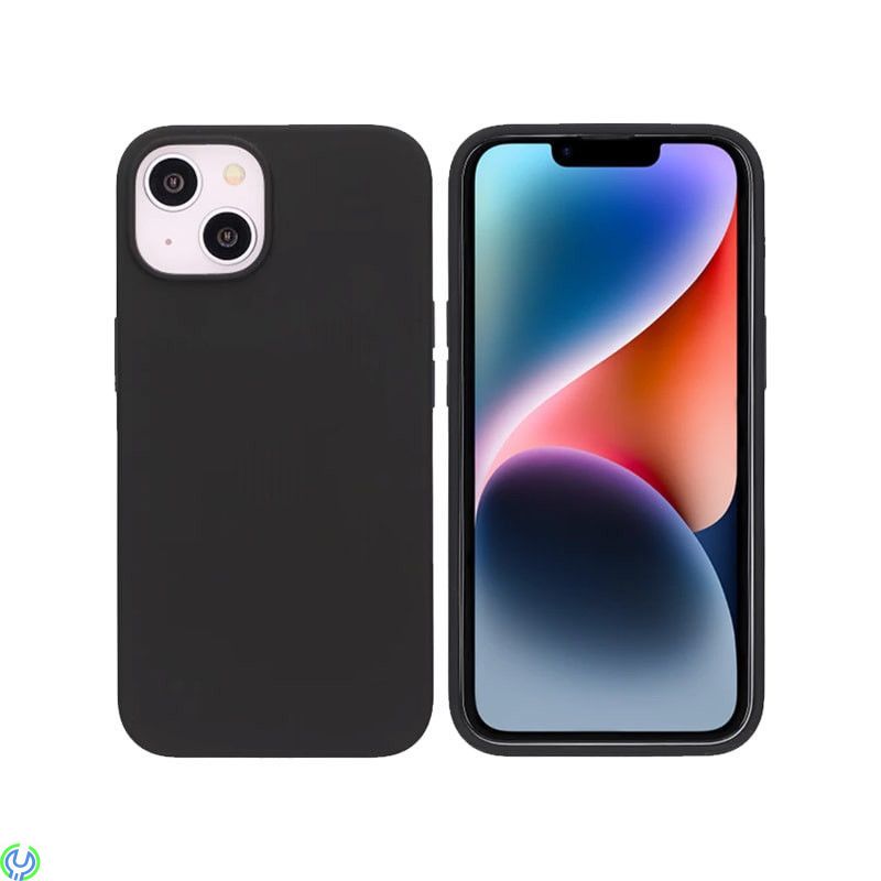 iPhone 13/14 Mobilskal Silikon MagSafe Rvelon - Svart, Stötsäkert Silikonskal., iPhone 14 modeller, , RVELON