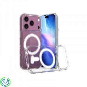 iPhone 17 Pro Max Skal transparent kompatibelt med MagSafe, iPhone 17 Pro Max MagSafe Skal transparent, iPhone 17 pro Max, , Elg