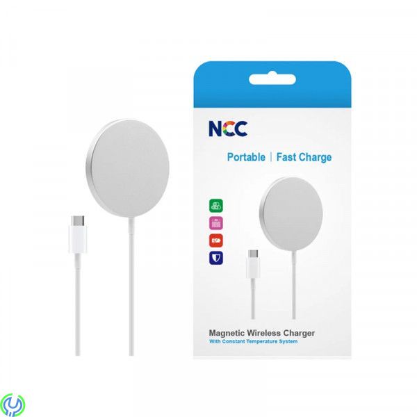 Trådlös Laddare Kompatibel med MagSafe till iPhone Samsung, MagSafe trådlös laddare 15W Vit


, Trådlösa, , Elgruvan