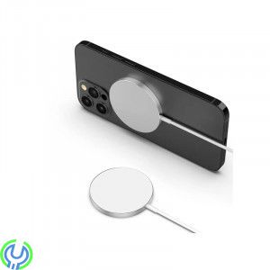 Trådlös Laddare Kompatibel med MagSafe till iPhone Samsung, MagSafe trådlös laddare 15W Vit


, Trådlösa, , Elgruvan