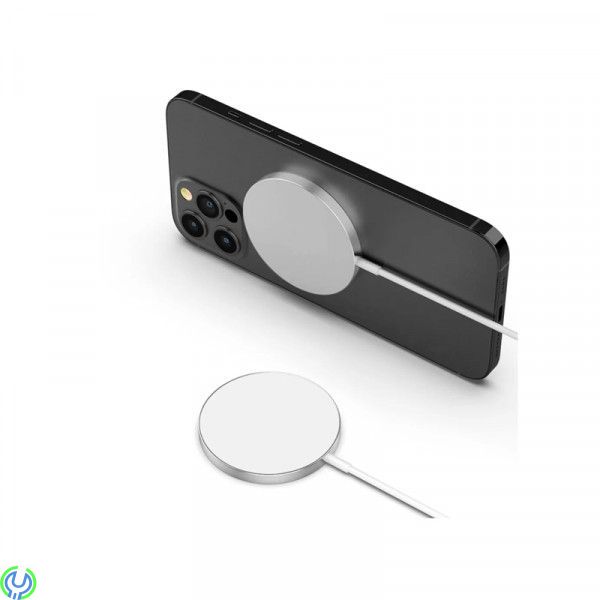 Trådlös Laddare Kompatibel med MagSafe till iPhone Samsung, MagSafe trådlös laddare 15W Vit


, Trådlösa, , Elgruvan