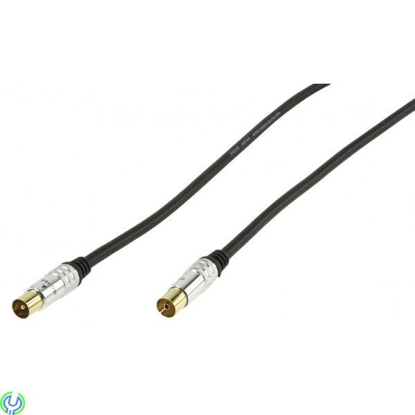 HQ - AERIAL KOAXKABEL 2,5m, Skärmad koaxkabel med guldpläterade., Antenn, , HQ