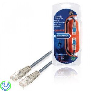 Bandridge Blue Cat5e RJ45 - RJ45 7,5m,  Nätverks kabel CAT5, Nätverk, , Bandridge