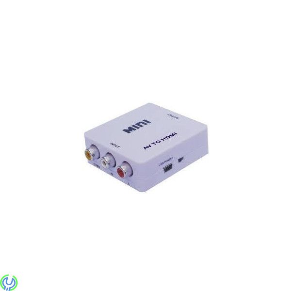 AV Converter to HDMI, Adapter Audio Video till HDMI som kan omvandla Audio Video signal till HDMI., Fördelare, , Elgruvan