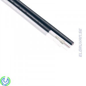 Profigold PGC AirBassflex 2x1,5mm, 1m, 2 x 1.5mm2. Solid Hard silver basledare. Flexibel mid/hög ledare. 99.996% Oxygenfria kopp